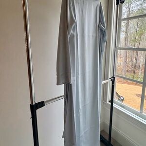 Elegant Gray Maxi Dress